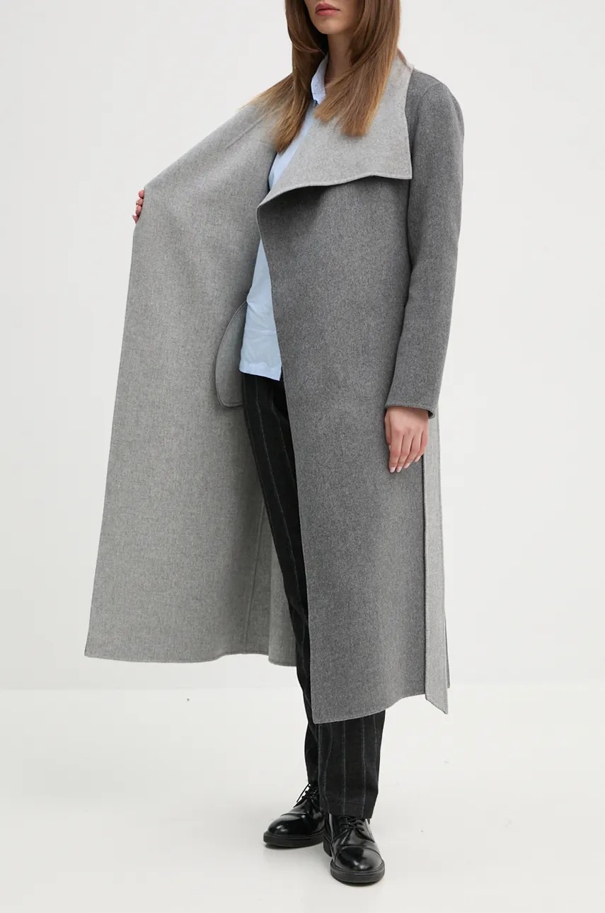 Μάλλινο παλτό MACKAGE χρώμα: γκρι, MAI-CN φωτογραφία