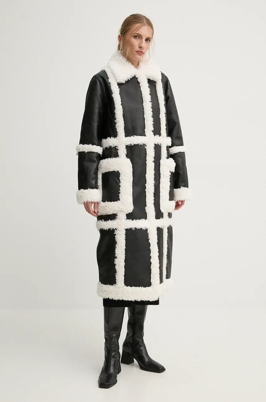 Пальто Stand Studio Patrice Coat женское цвет чёрный переходное oversize 61100-9010 Пальто Stand Studio Patrice Coat женское цвет чёрный переходное oversize 61100-9010