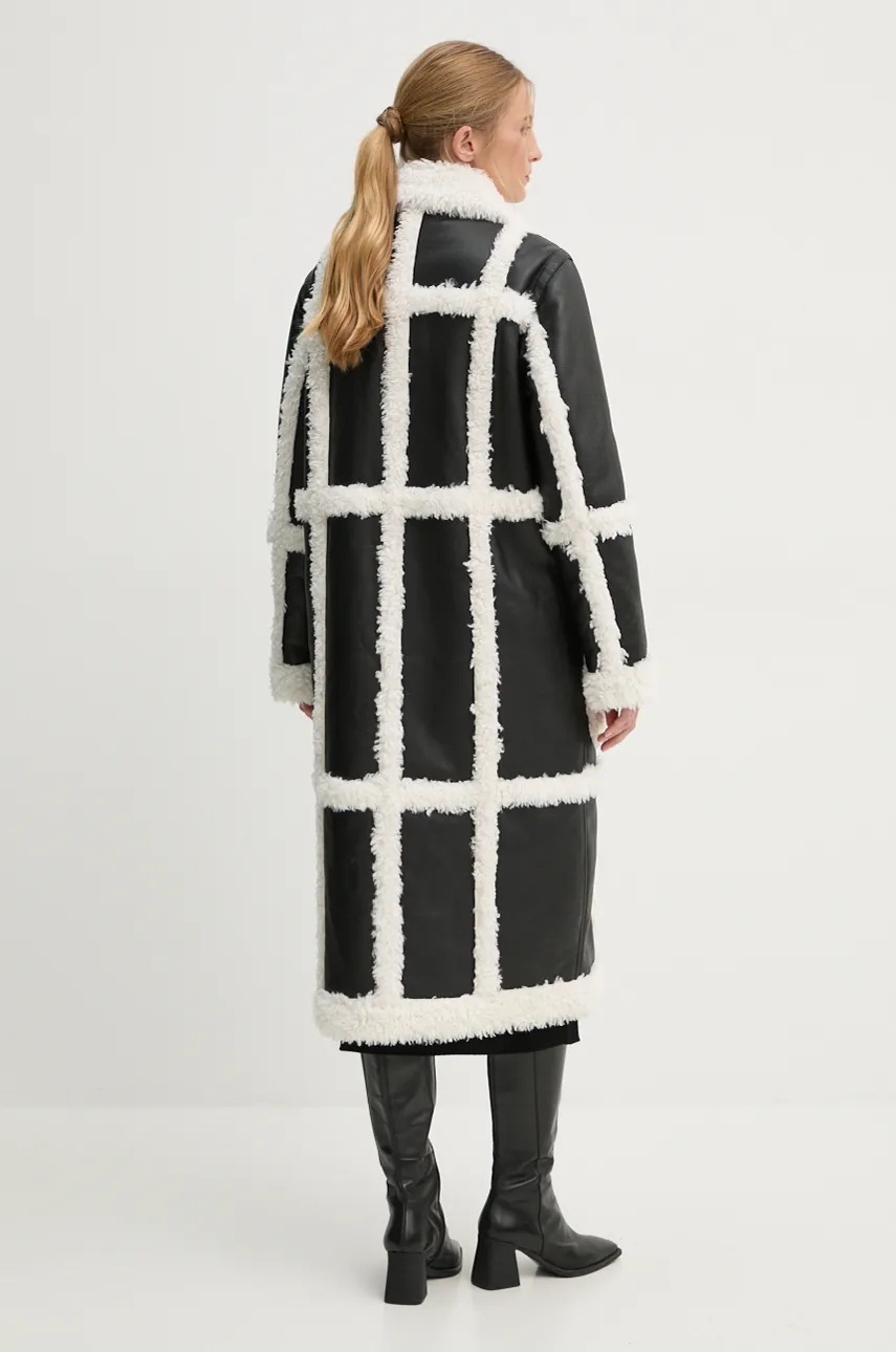 Пальто Stand Studio Patrice Coat жіноче колір чорний перехідне oversize 61100-9010 