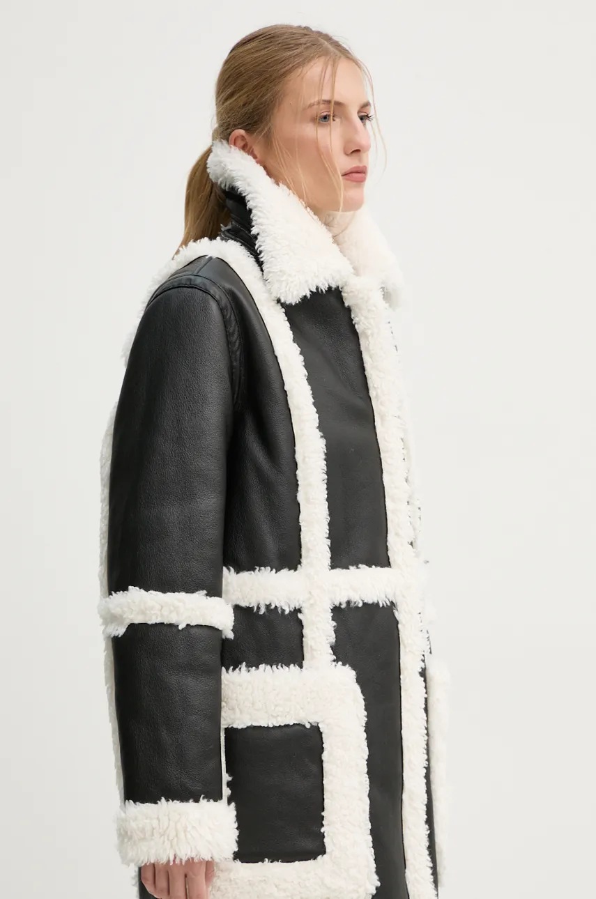 Пальто Stand Studio Patrice Coat жіноче колір чорний перехідне oversize 61100-9010 