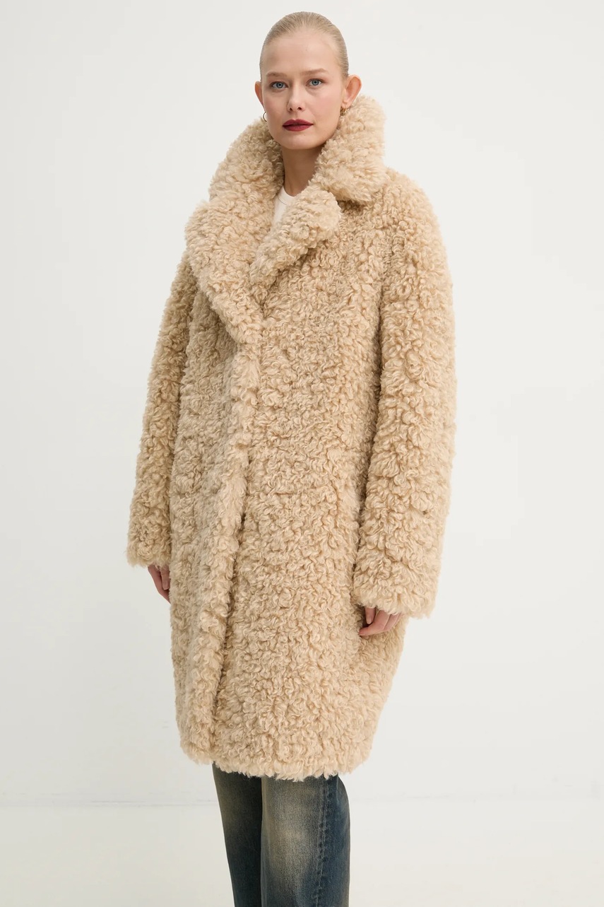 Stand Studio kabát z umelej kožušiny dámsky Camille Cocoon Coat
