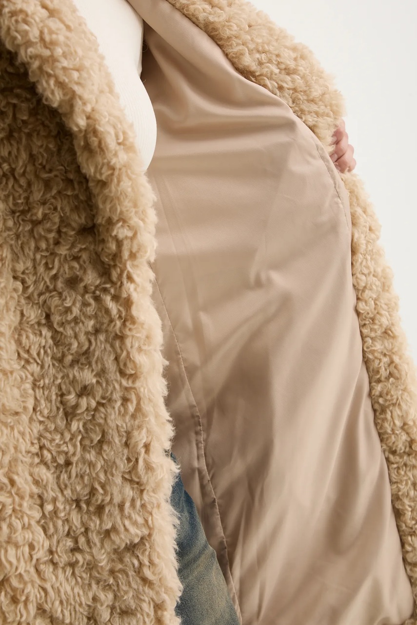Stand Studio kabát z umelej kožušiny dámsky Camille Cocoon Coat