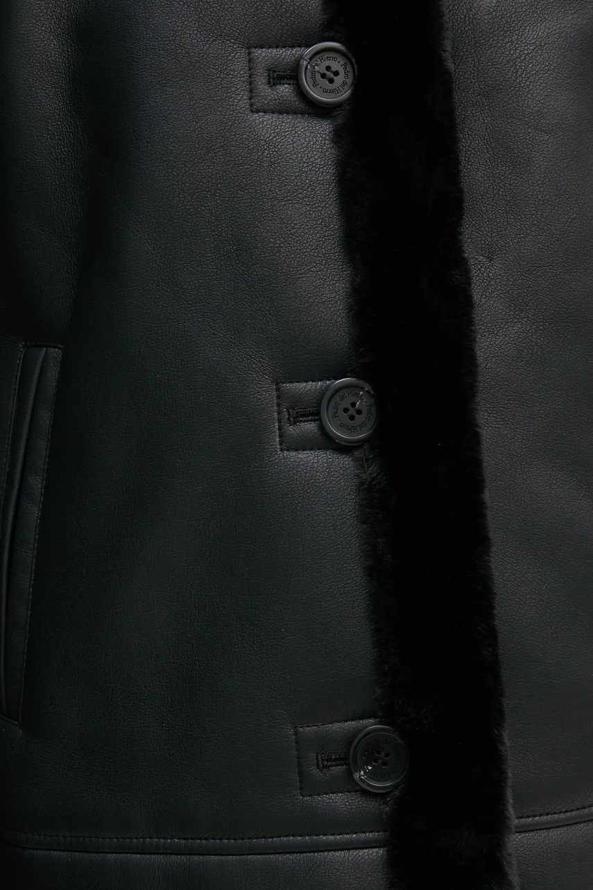 Пальто Pedro del Hierro жіночий колір чорний перехідне oversize 7528338 