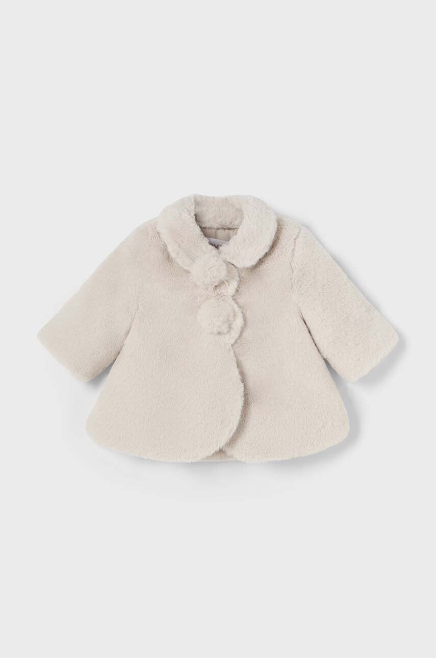 Mayoral Newborn haină de bebe culoarea bej, 2451