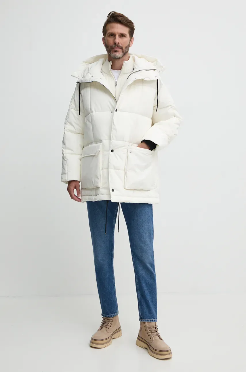 Куртка Armani Exchange мужская цвет белый зимняя XM000021 AF10247 Куртка Armani Exchange мужская цвет белый зимняя XM000021 AF10247