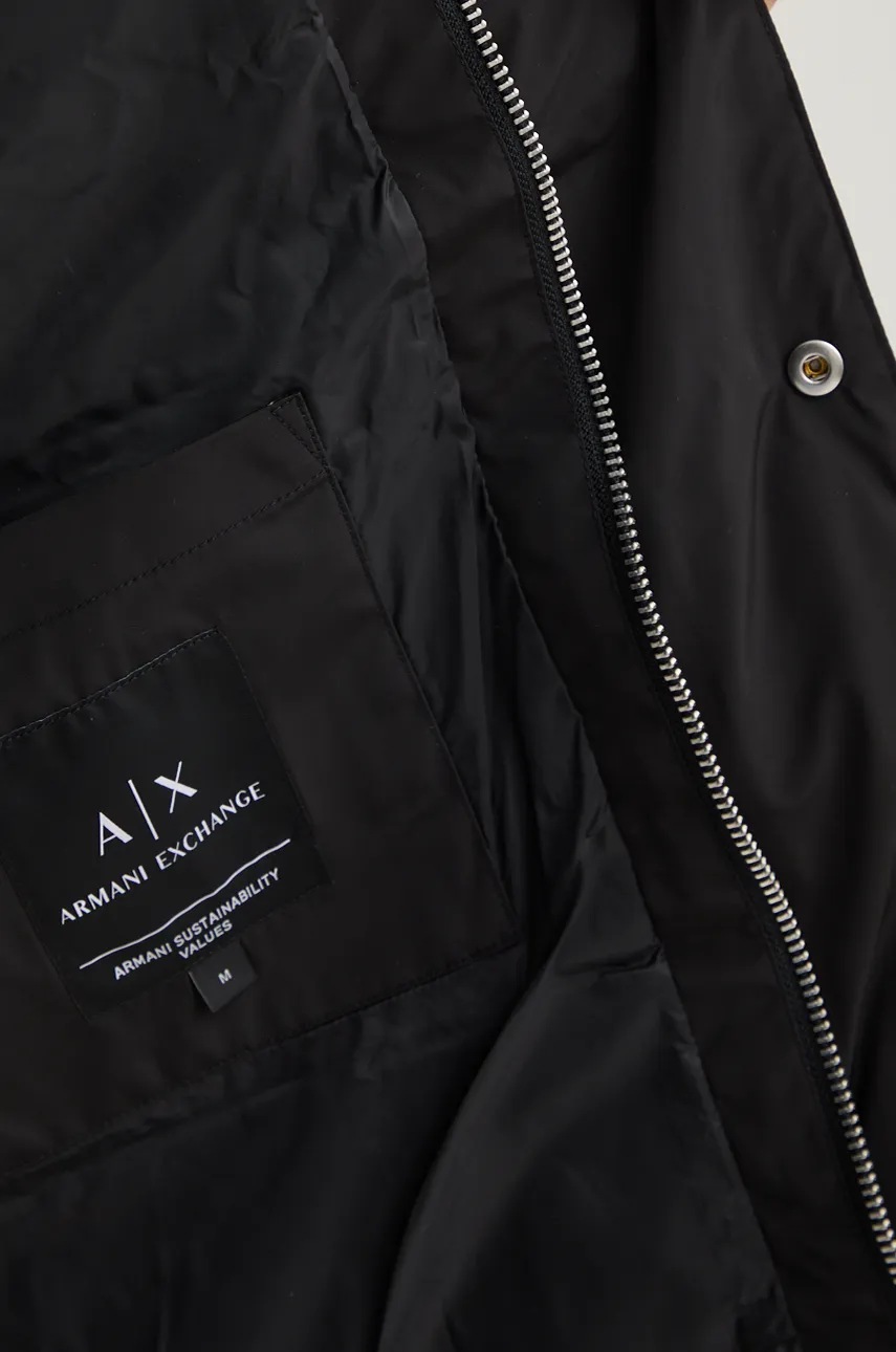 Куртка Armani Exchange чоловіча колір чорний зимова XM000021 AF10247 
