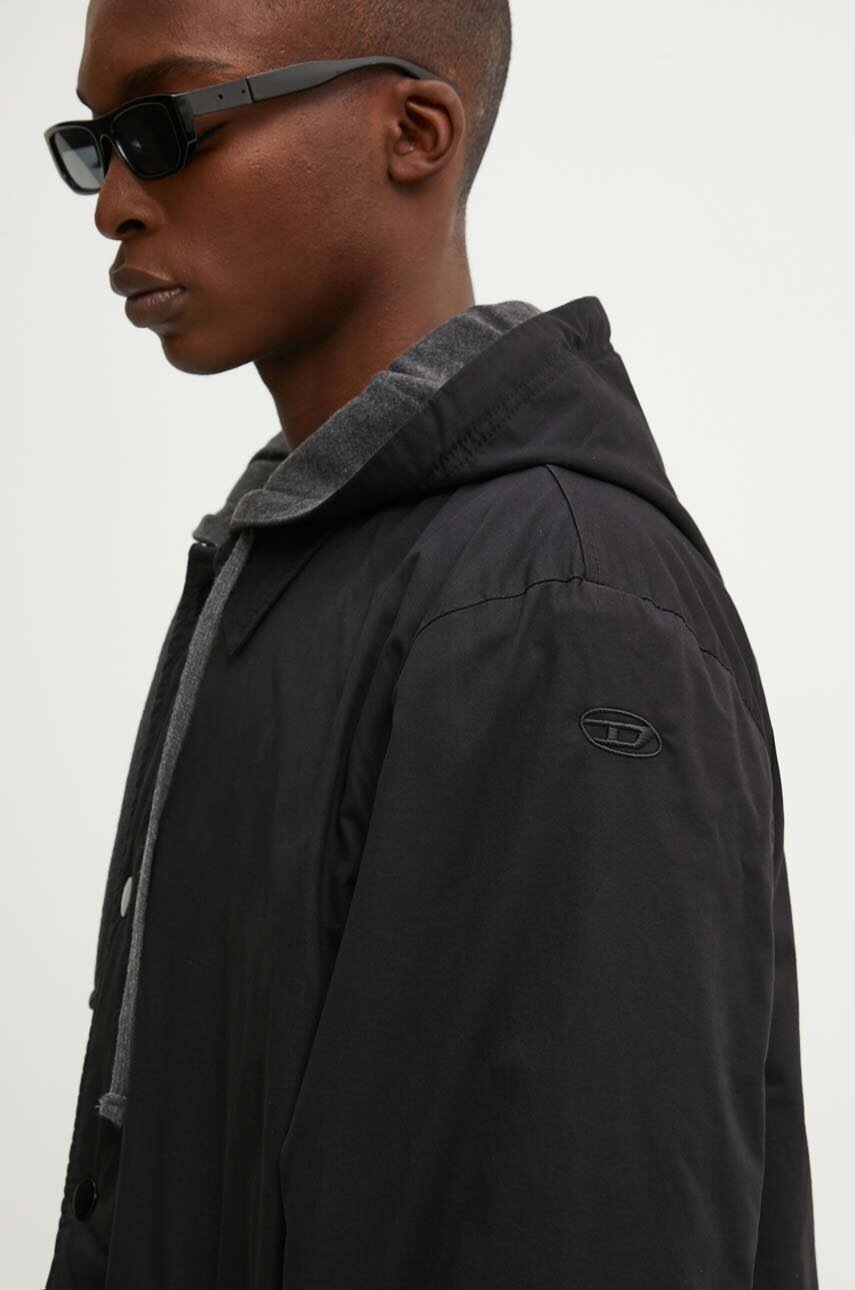 Μπουφάν Diesel J-MARLON χρώμα: μαύρο, A14305.0CHBP φωτογραφία