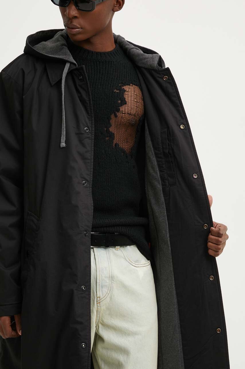 Μπουφάν Diesel J-MARLON χρώμα: μαύρο, A14305.0CHBP φωτογραφία