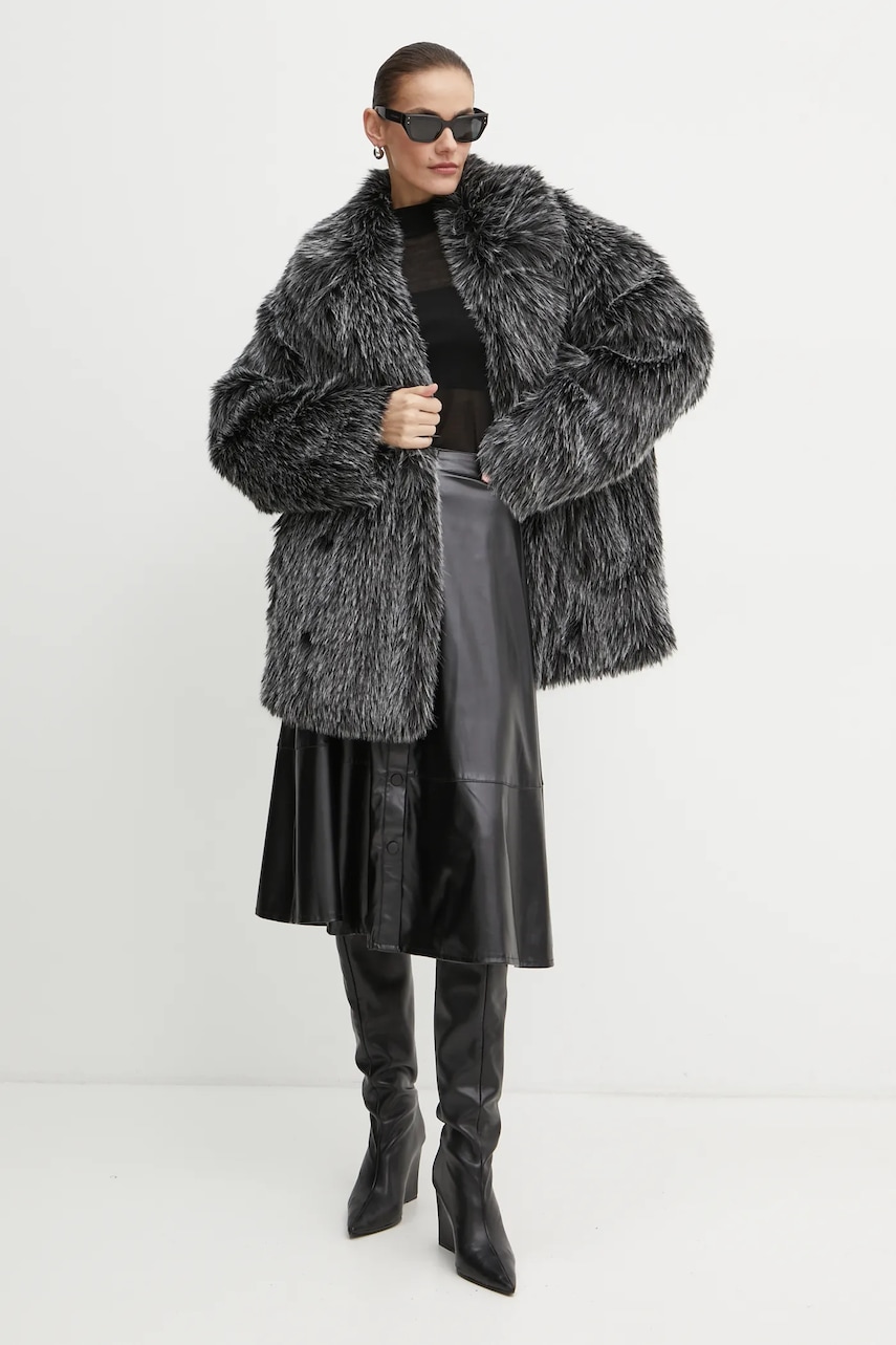 Пальто Michael Kors мужское цвет чёрный переходное oversize UF4208KF1Q Пальто Michael Kors мужское цвет чёрный переходное oversize UF4208KF1Q