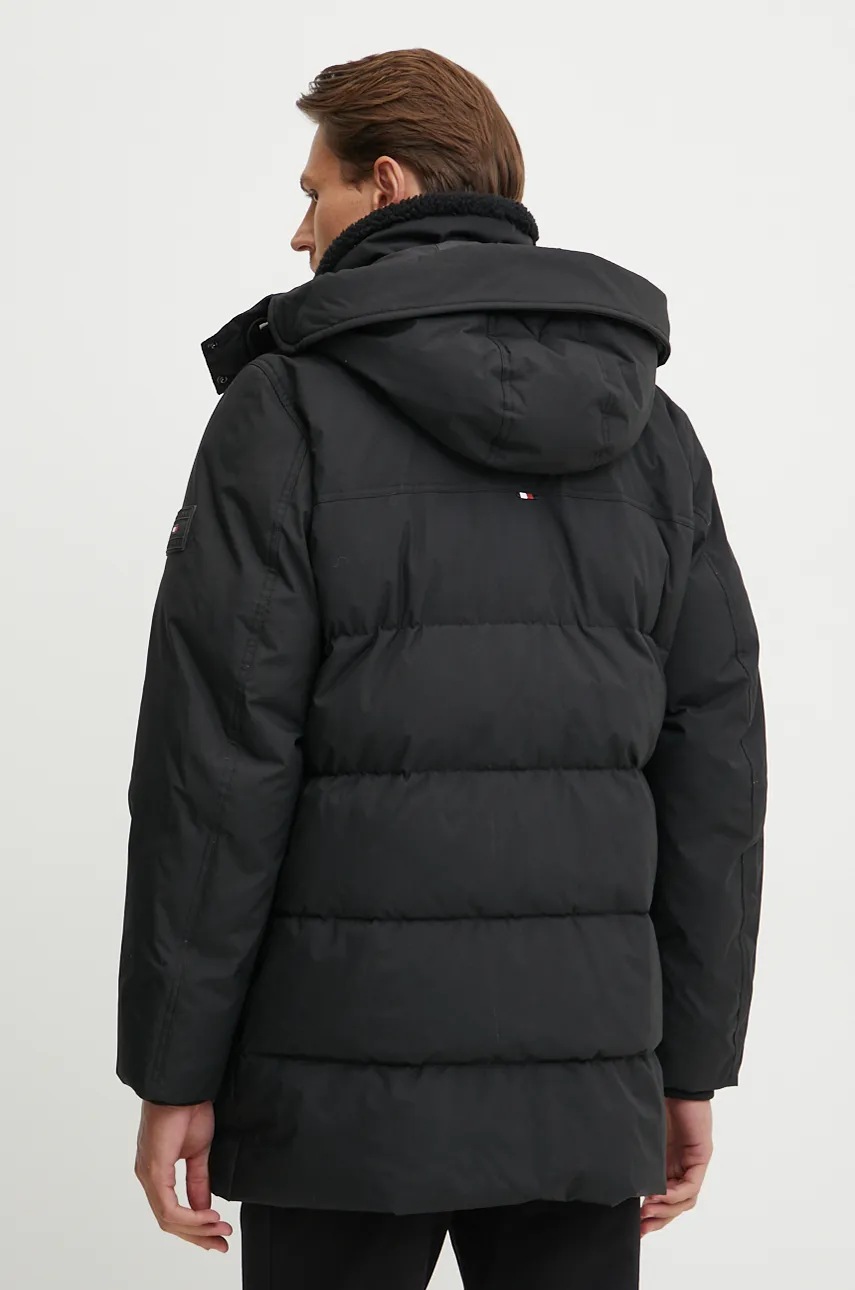 Μπουφάν Tommy Hilfiger χρώμα: μαύρο, MW0MW36593 φωτογραφία