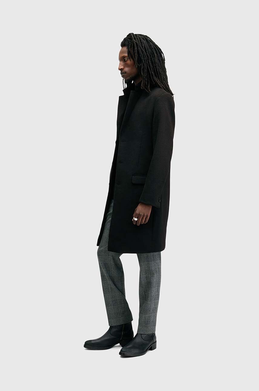 Kabát s prímesou vlny AllSaints HAL COAT