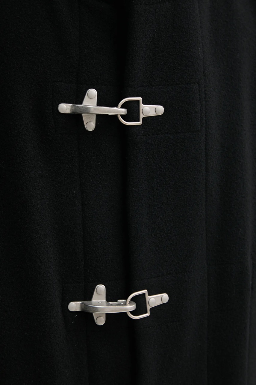 Μάλλινο παλτό Études Studio χρώμα: μαύρο, H24MMOUT780 φωτογραφία