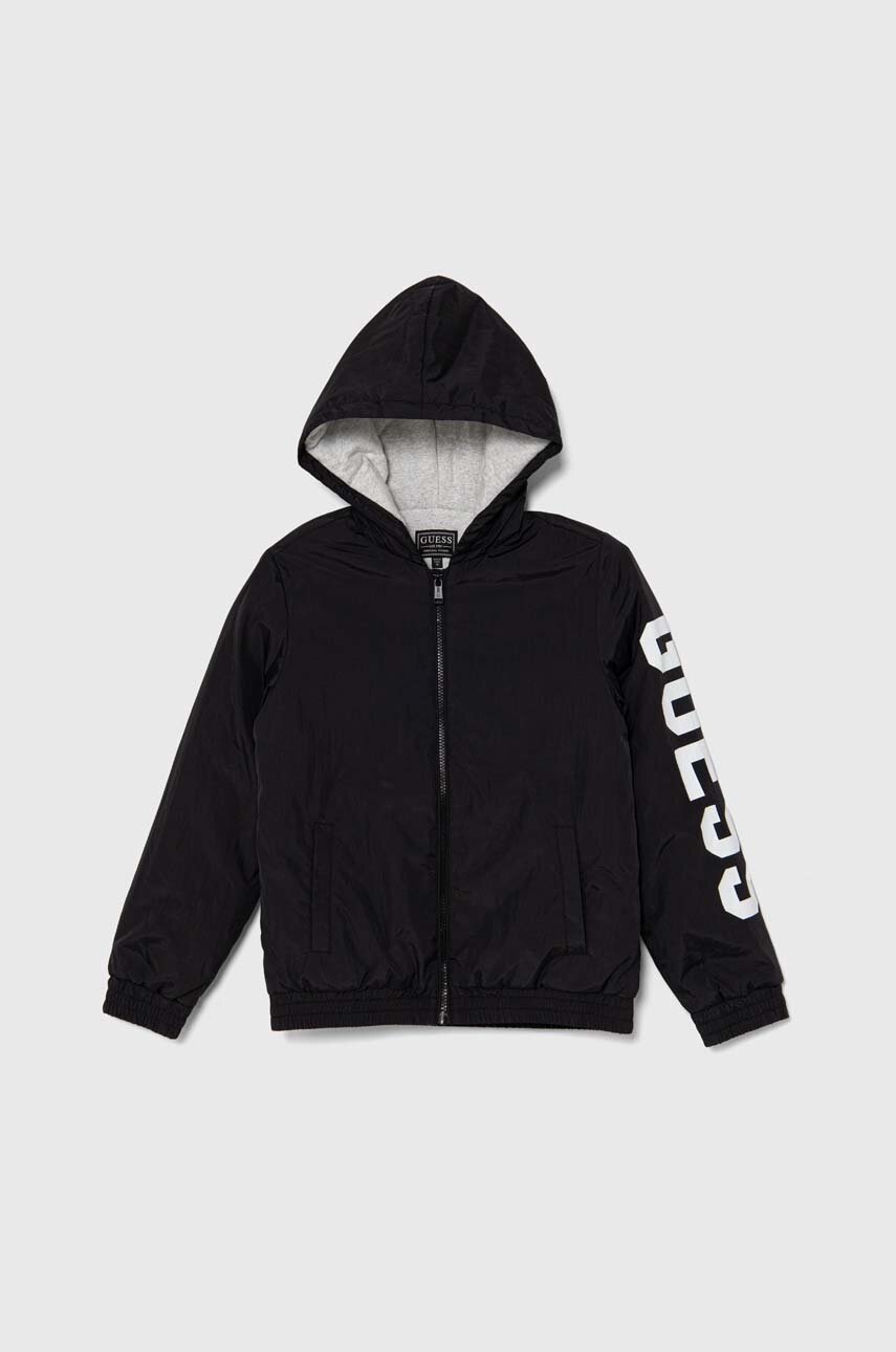 

Детско яке Guess в черно L4YL04 WF090, Черен