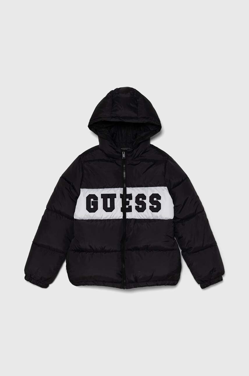 Levně Dětská bunda Guess černá barva, L4YL16 WGB60