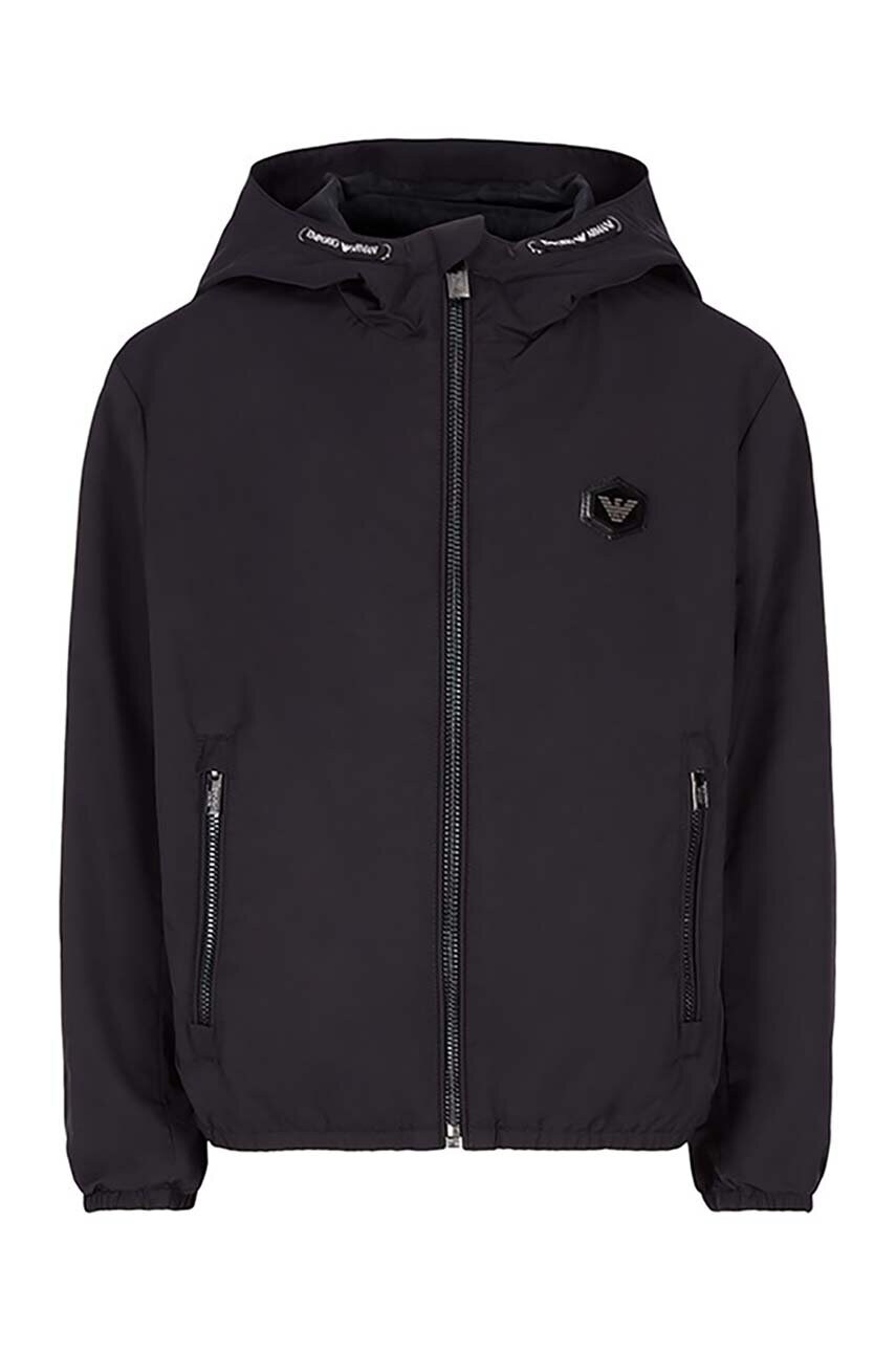 Emporio Armani geaca copii culoarea negru, 8N4BQ0 1NZQZ