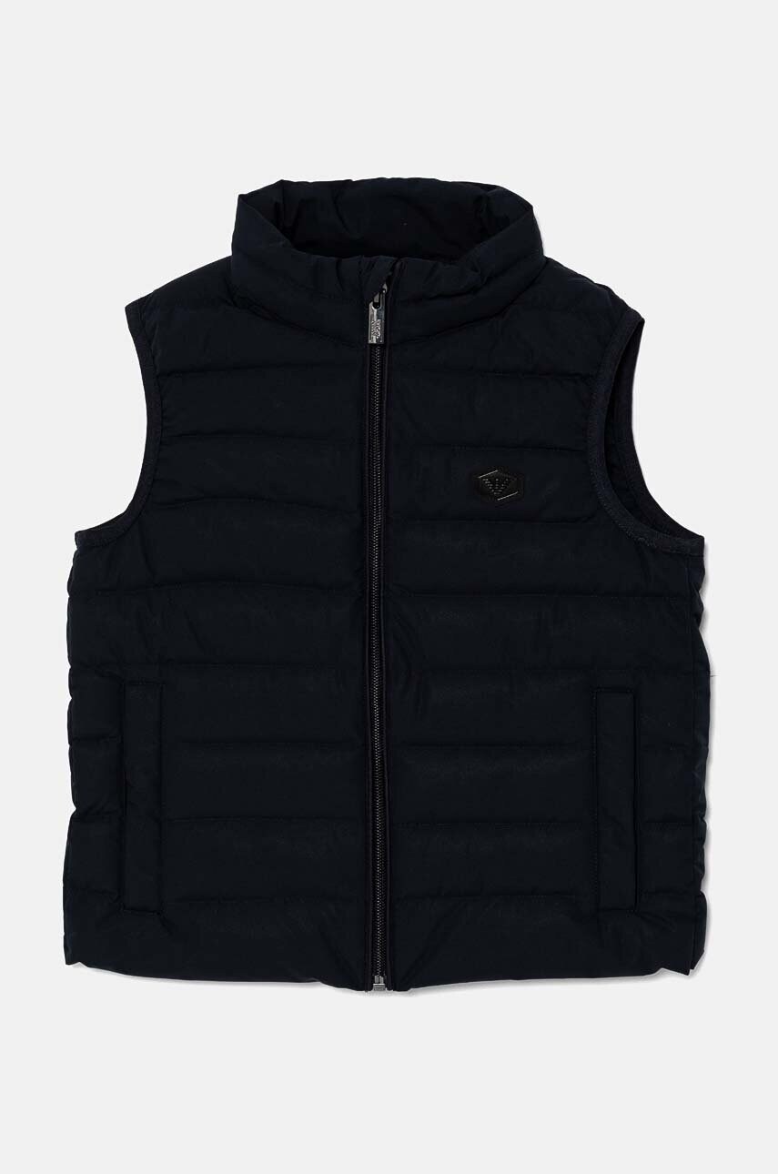 Emporio Armani vesta de puf pentru copii culoarea albastru marin, 8N4BQ1 1NLRZ