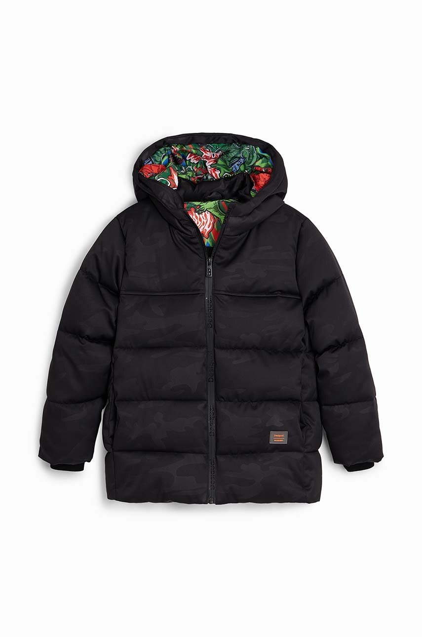 Дитяча куртка Desigual колір чорний 24WBEW05