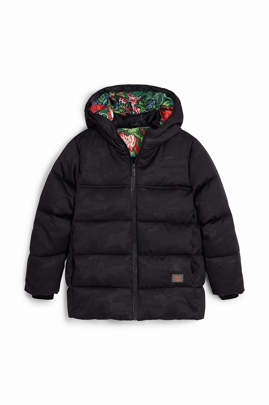 Дитяча куртка Desigual колір чорний 24WBEW05 Дитяча куртка Desigual колір чорний 24WBEW05