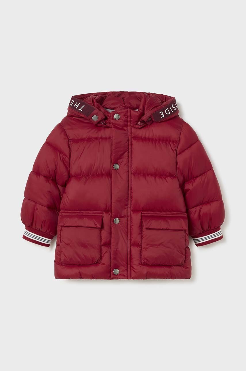 Дитяча куртка Mayoral колір бордовий 2466 Дитяча куртка Mayoral колір бордовий 2466