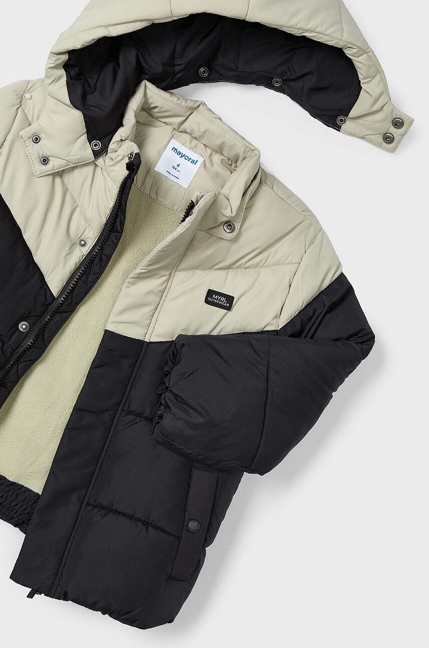 Дитяча куртка Mayoral колір чорний 4464 Дитяча куртка Mayoral колір чорний 4464