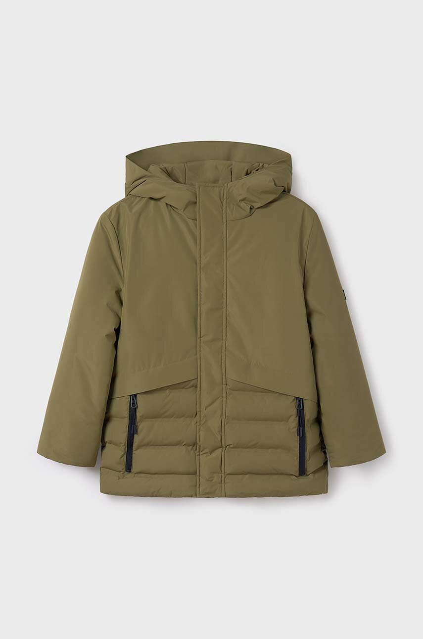 Дитяча куртка Mayoral колір зелений 7459 Дитяча куртка Mayoral колір зелений 7459