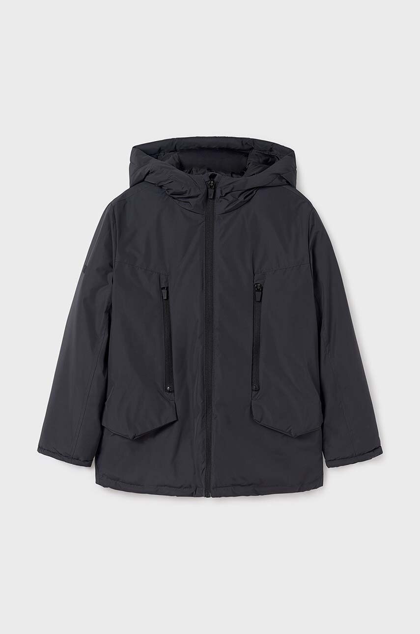 Дитяча куртка Mayoral колір сірий 7460 Дитяча куртка Mayoral колір сірий 7460