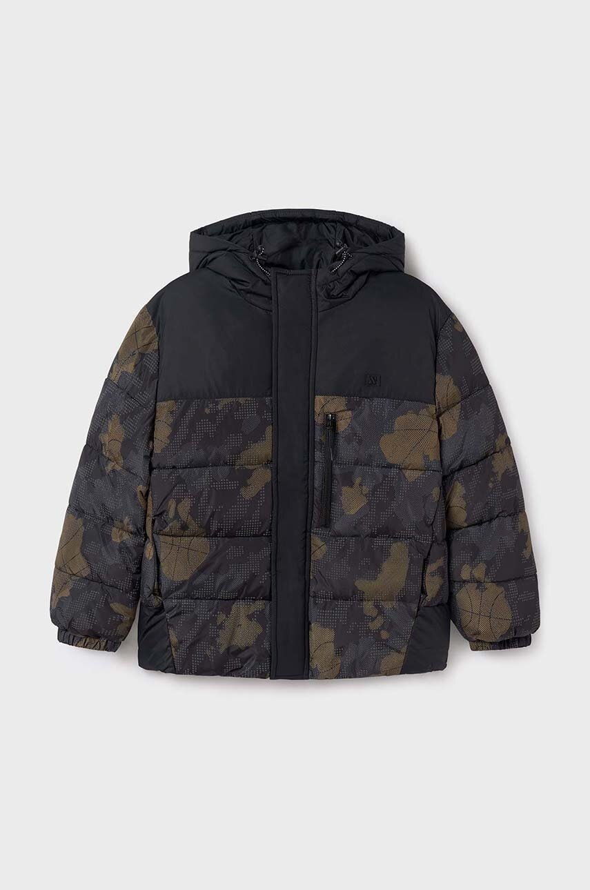 Дитяча куртка Mayoral колір чорний 7461