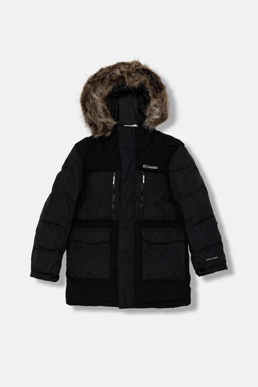 Columbia geacă copii Marquam Peak Fusion culoarea negru, 2090201