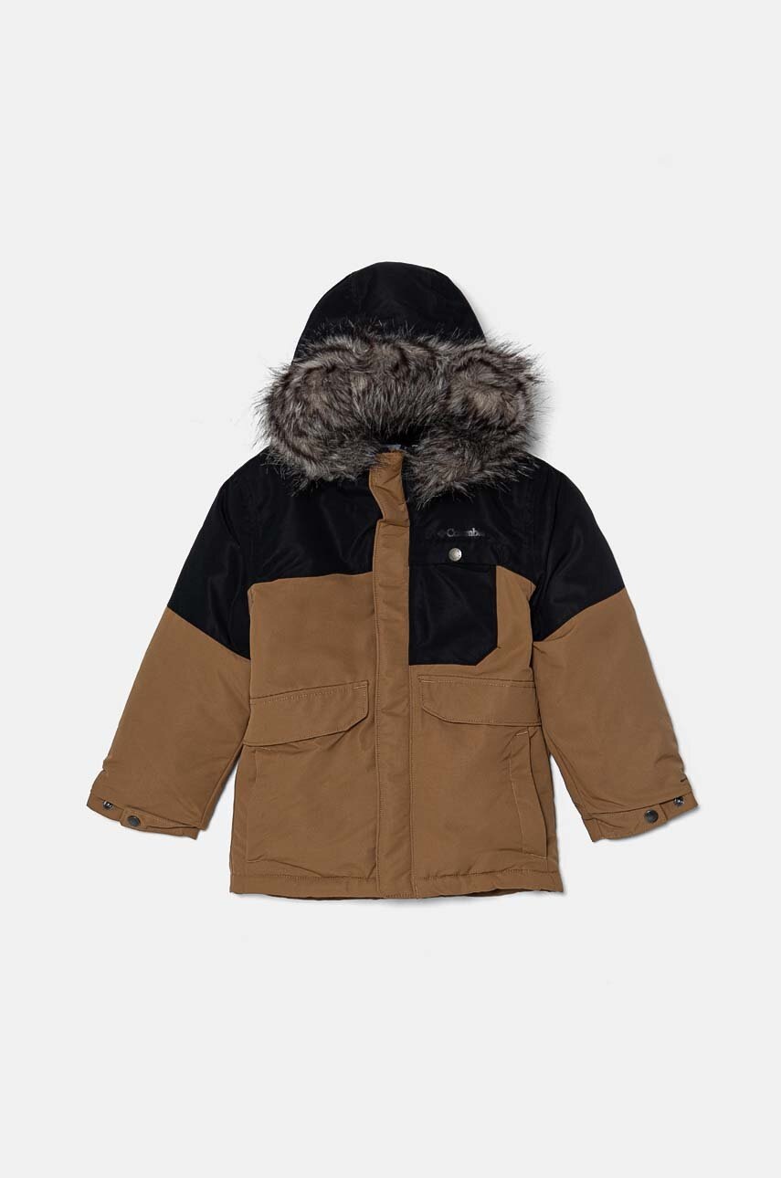 

Детско яке Columbia Nordic Strider в кафяво 2090222, Кафяв