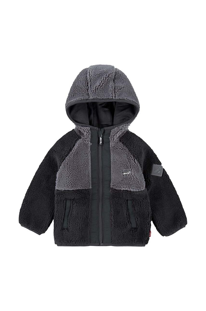 

Бебешко яке Levi's SHERPA JKT в черно 6EL249, Черен