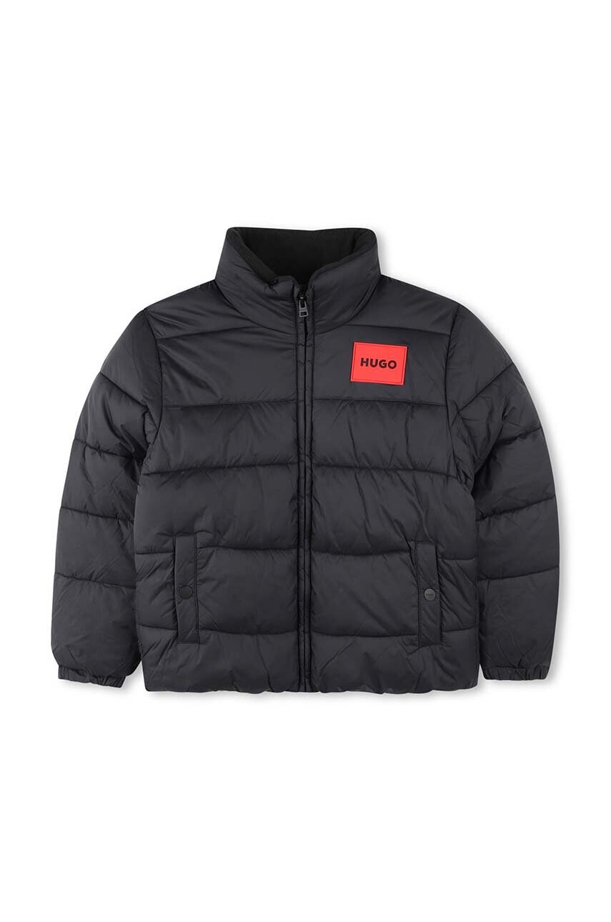Levně Dětská bunda HUGO černá barva, G00198