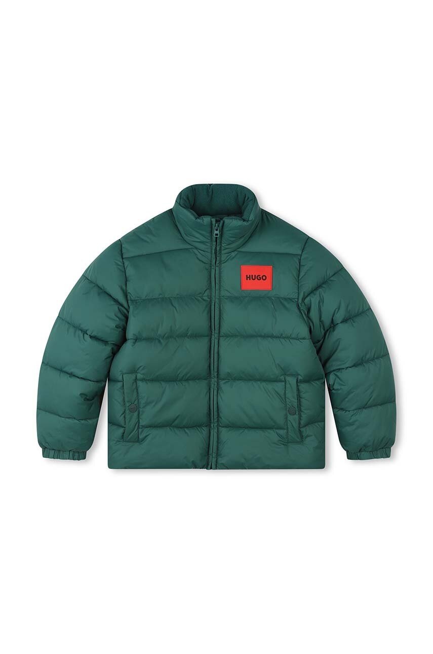 Дитяча куртка HUGO колір зелений G00198 Дитяча куртка HUGO колір зелений G00198