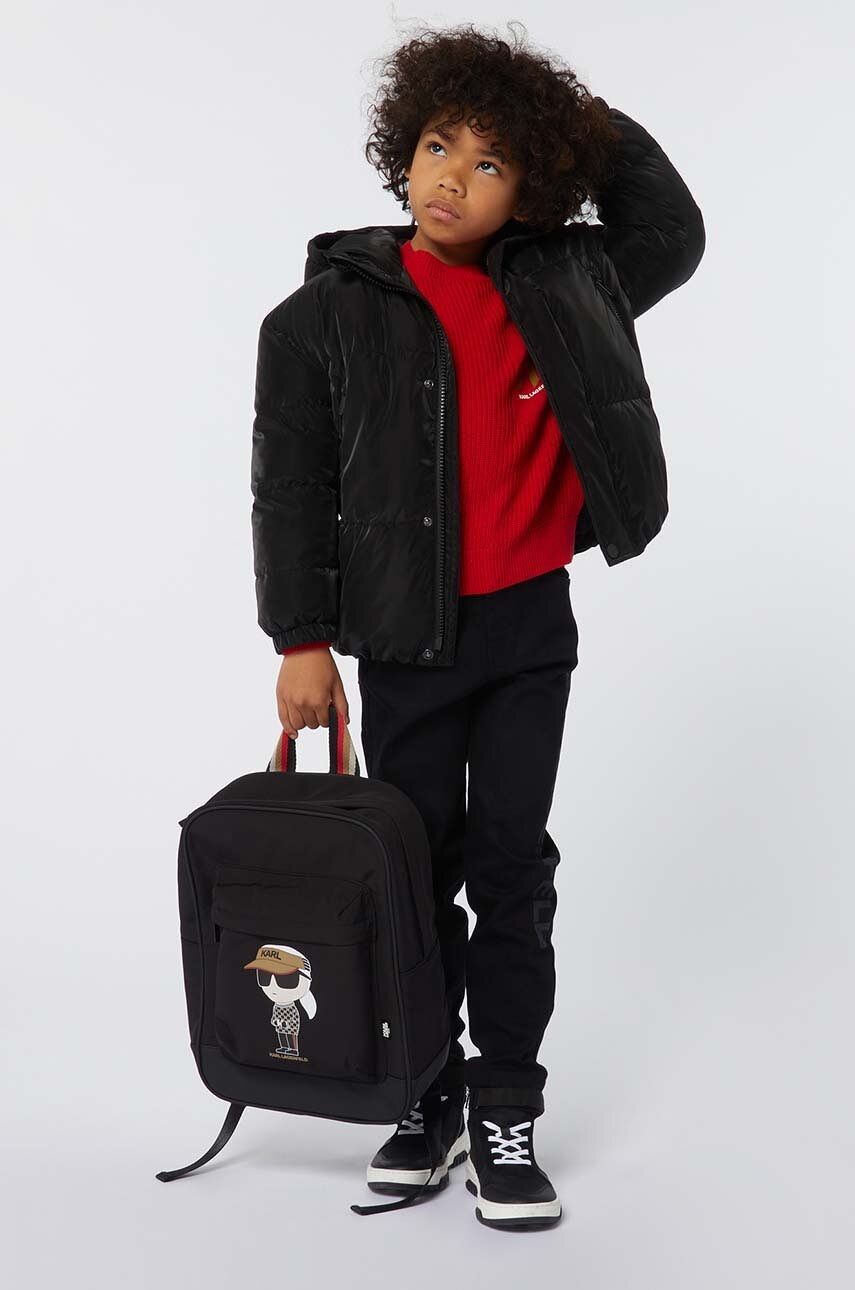 Karl Lagerfeld geaca copii culoarea negru, Z30274 Karl Lagerfeld geaca copii culoarea negru, Z30274