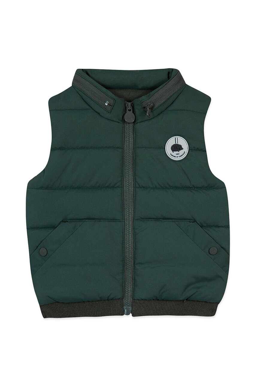 Tartine et Chocolat vesta copii culoarea verde, TZ42031