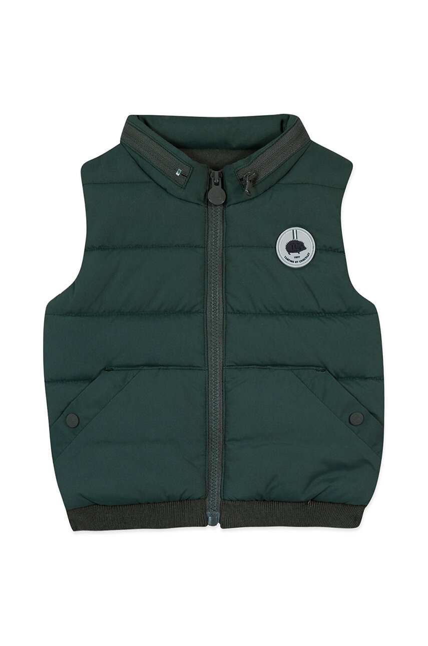Tartine et Chocolat vesta copii culoarea verde, TZ42031