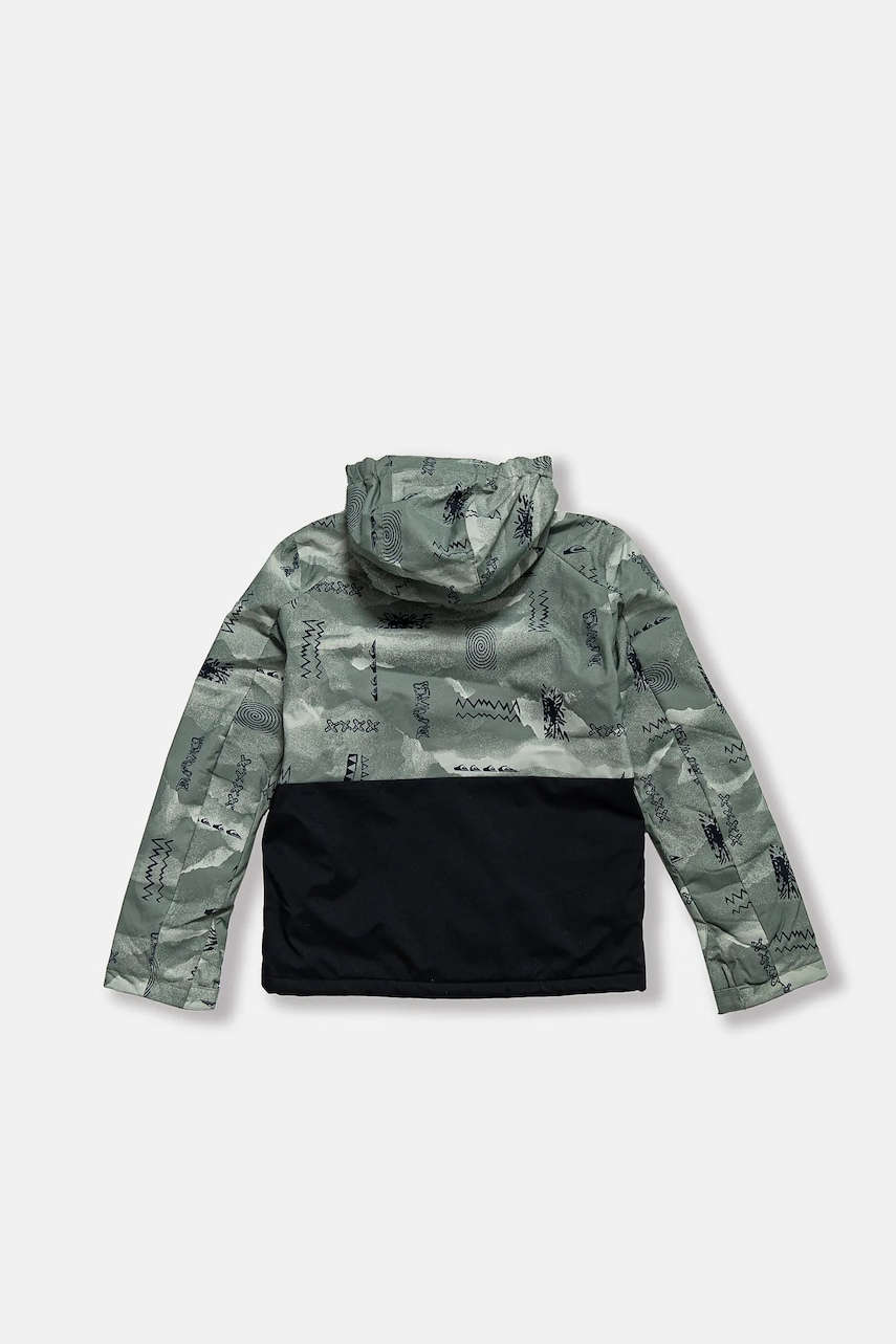 Лыжная куртка Quiksilver MISSION PRINTED BLOCK JK цвет зелёный EQBTJ03196 Лыжная куртка Quiksilver MISSION PRINTED BLOCK JK цвет зелёный EQBTJ03196