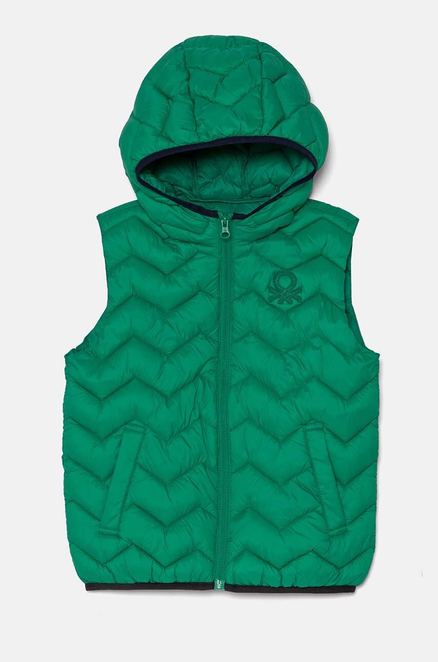 

Детски елек United Colors of Benetton в зелено 2TWDCJ00R, Зелен