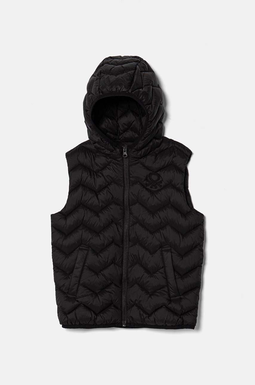 

Детски елек United Colors of Benetton в черно 2TWDCJ00R, Черен