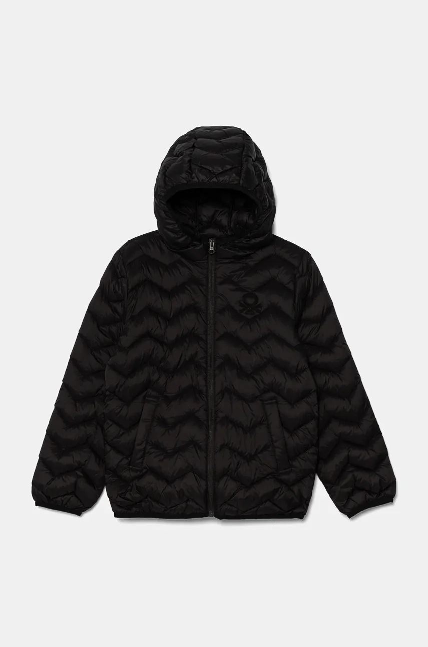 United Colors of Benetton geaca copii culoarea negru, 2TWDCN04V
