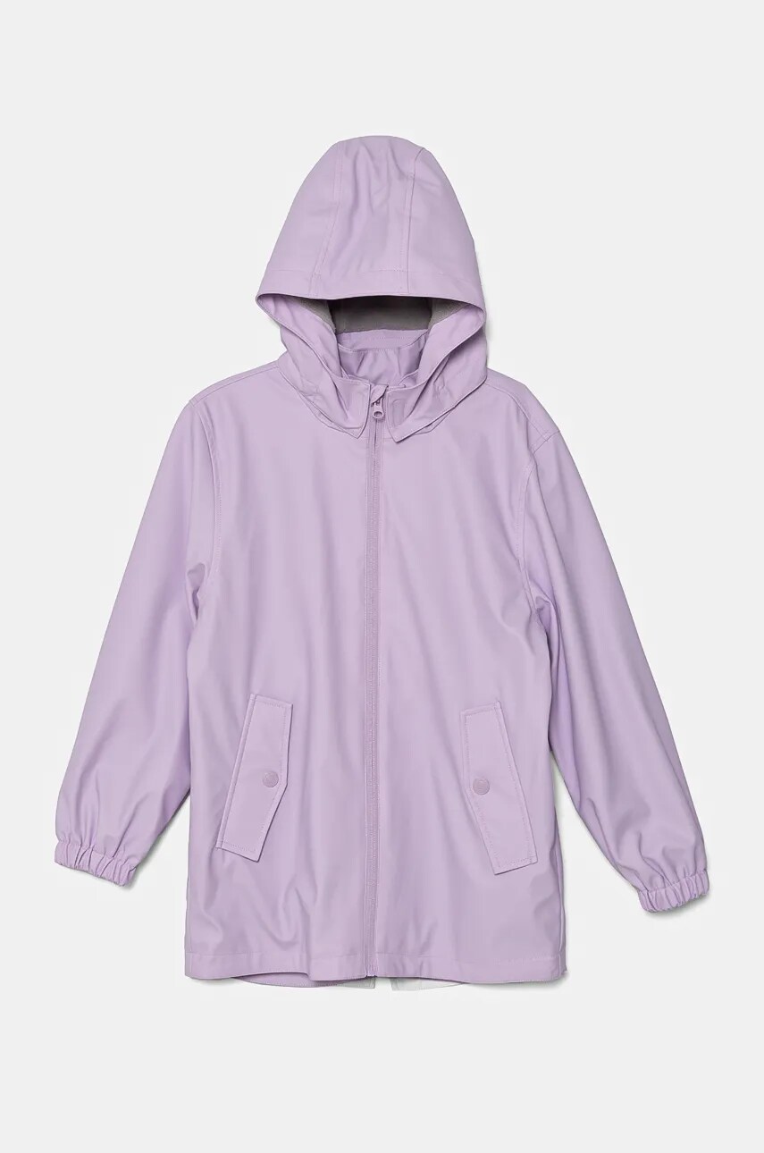 United Colors of Benetton geaca copii culoarea violet, 2HFQCN055
