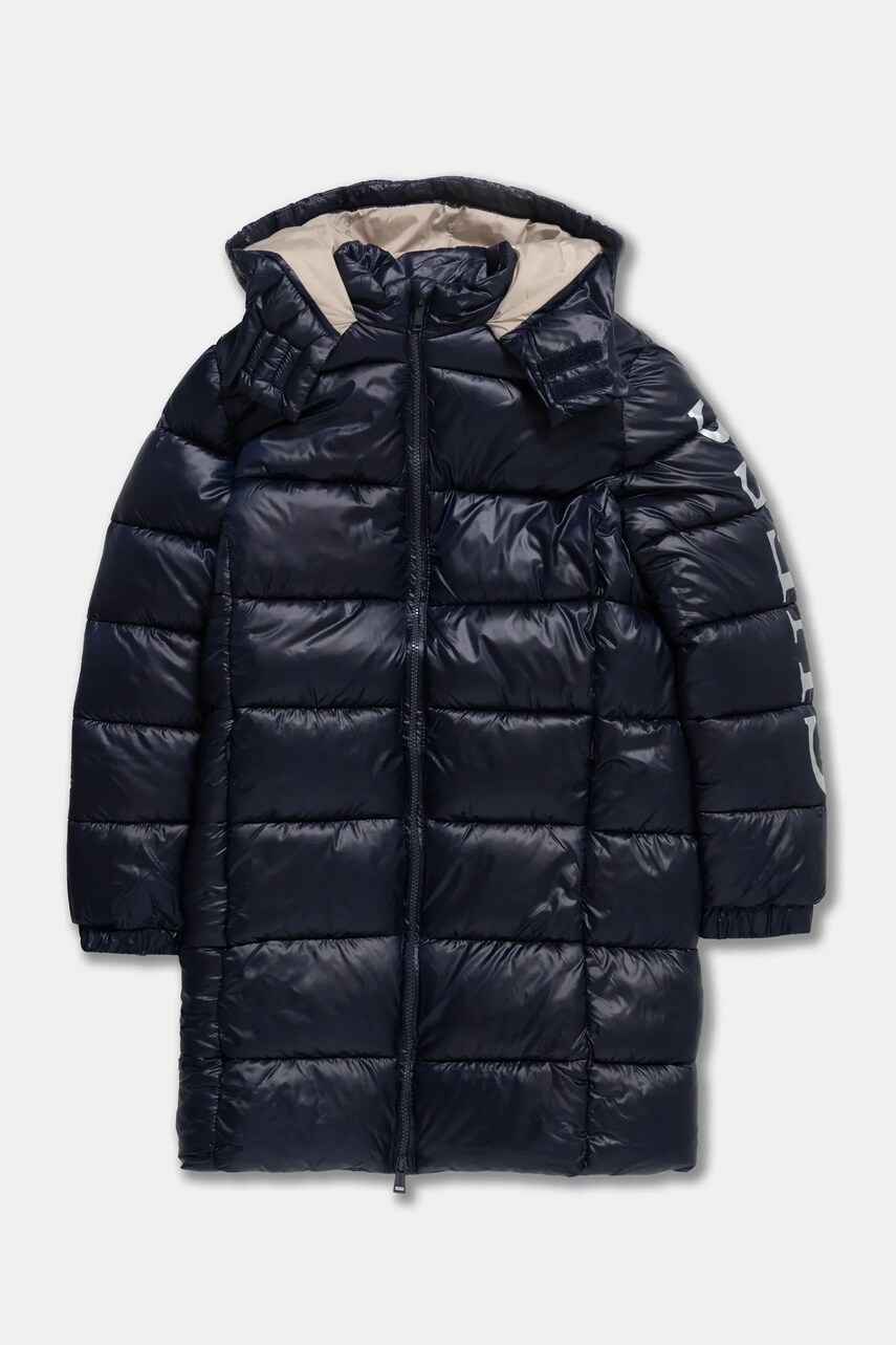Levně Dětská bunda Guess tmavomodrá barva, L4BL03 WEGY0