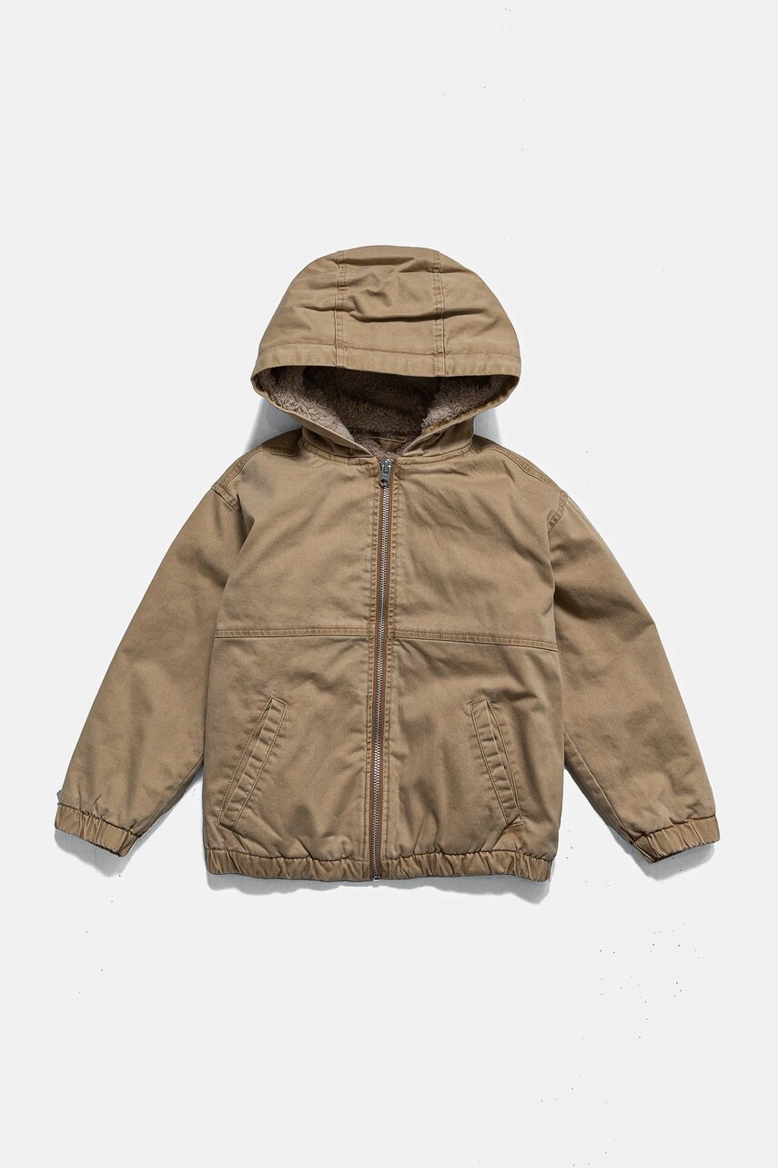 Abercrombie & Fitch geaca copii culoarea bej, KI232-4007