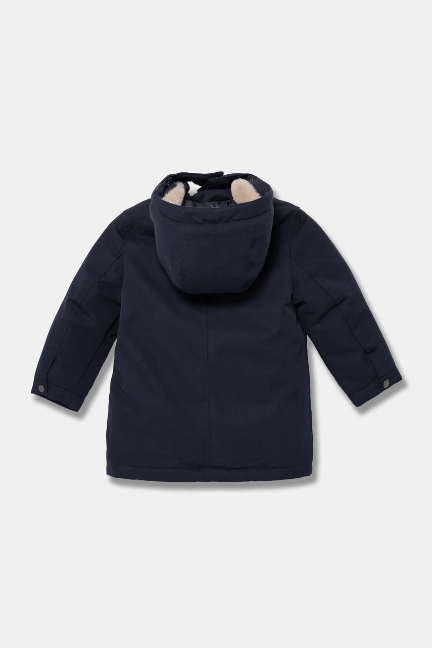 Дитяча пухова куртка Guess колір синій N4BL08 WGSQ0