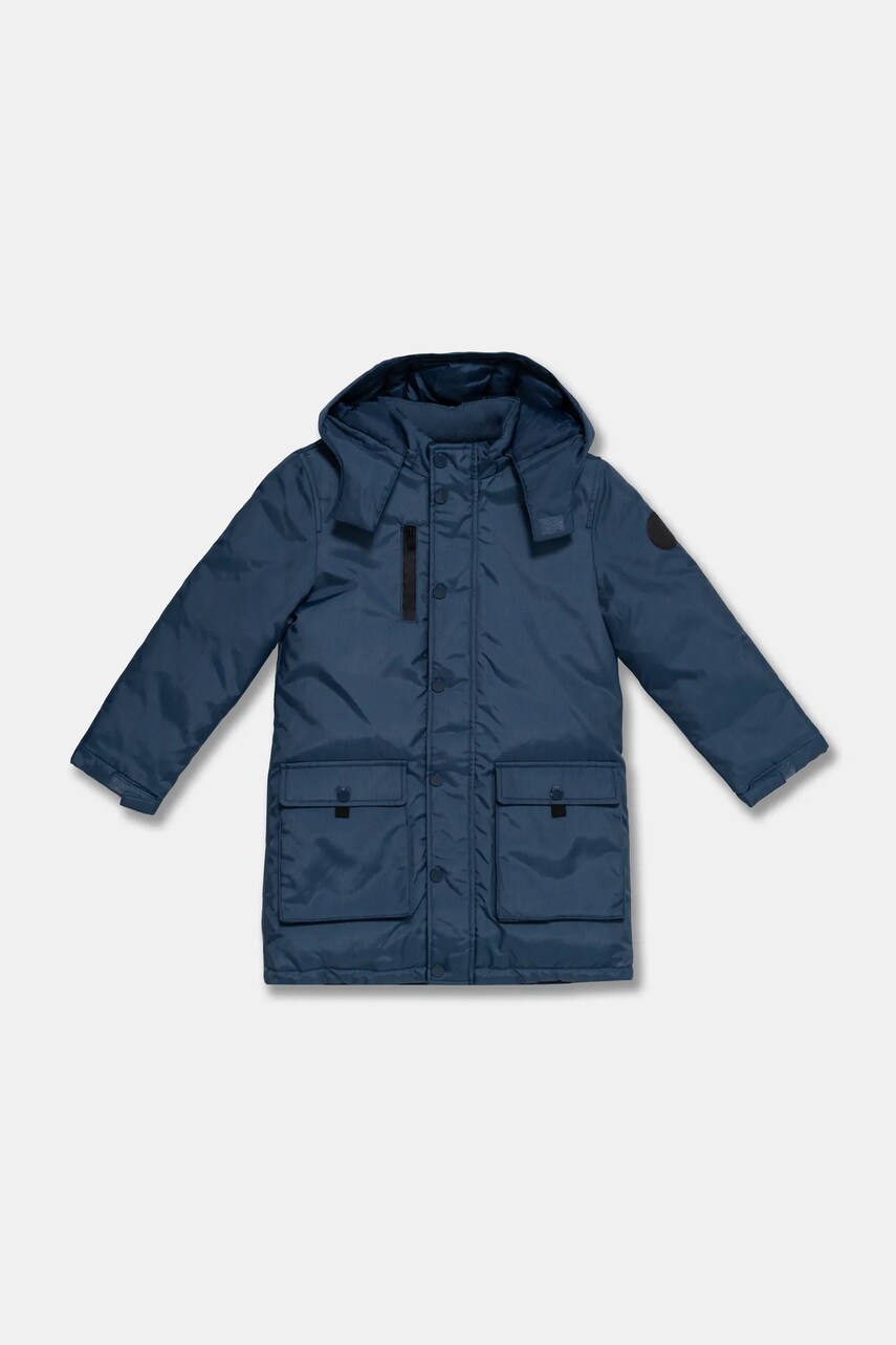 Levně Dětská bunda Guess tmavomodrá barva, N4BL15 WDH90