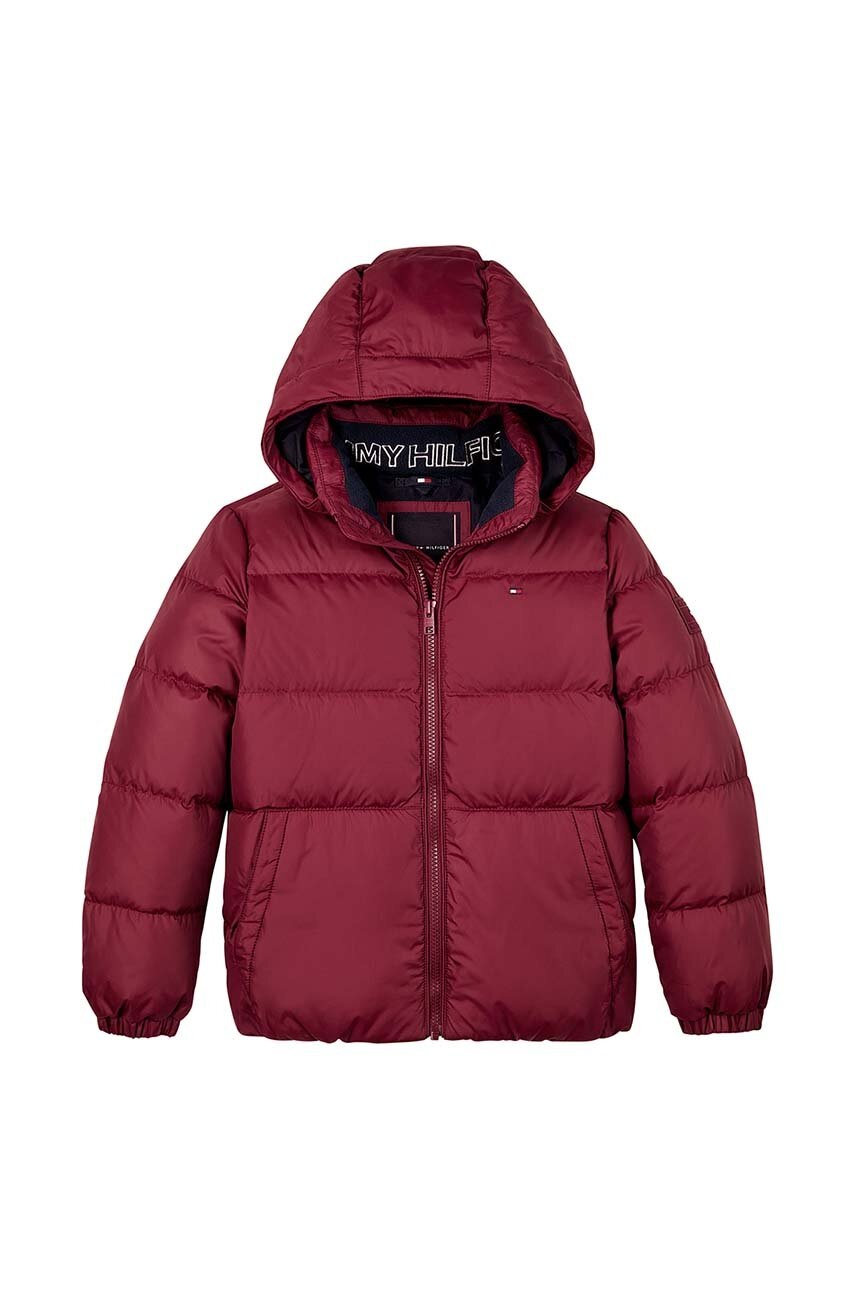 Детская куртка Tommy Hilfiger цвет бордовый KB0KB08341
