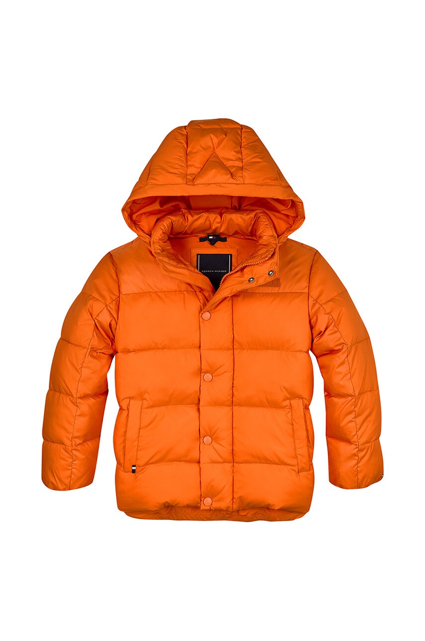 Детская куртка Tommy Hilfiger цвет оранжевый KB0KB09207