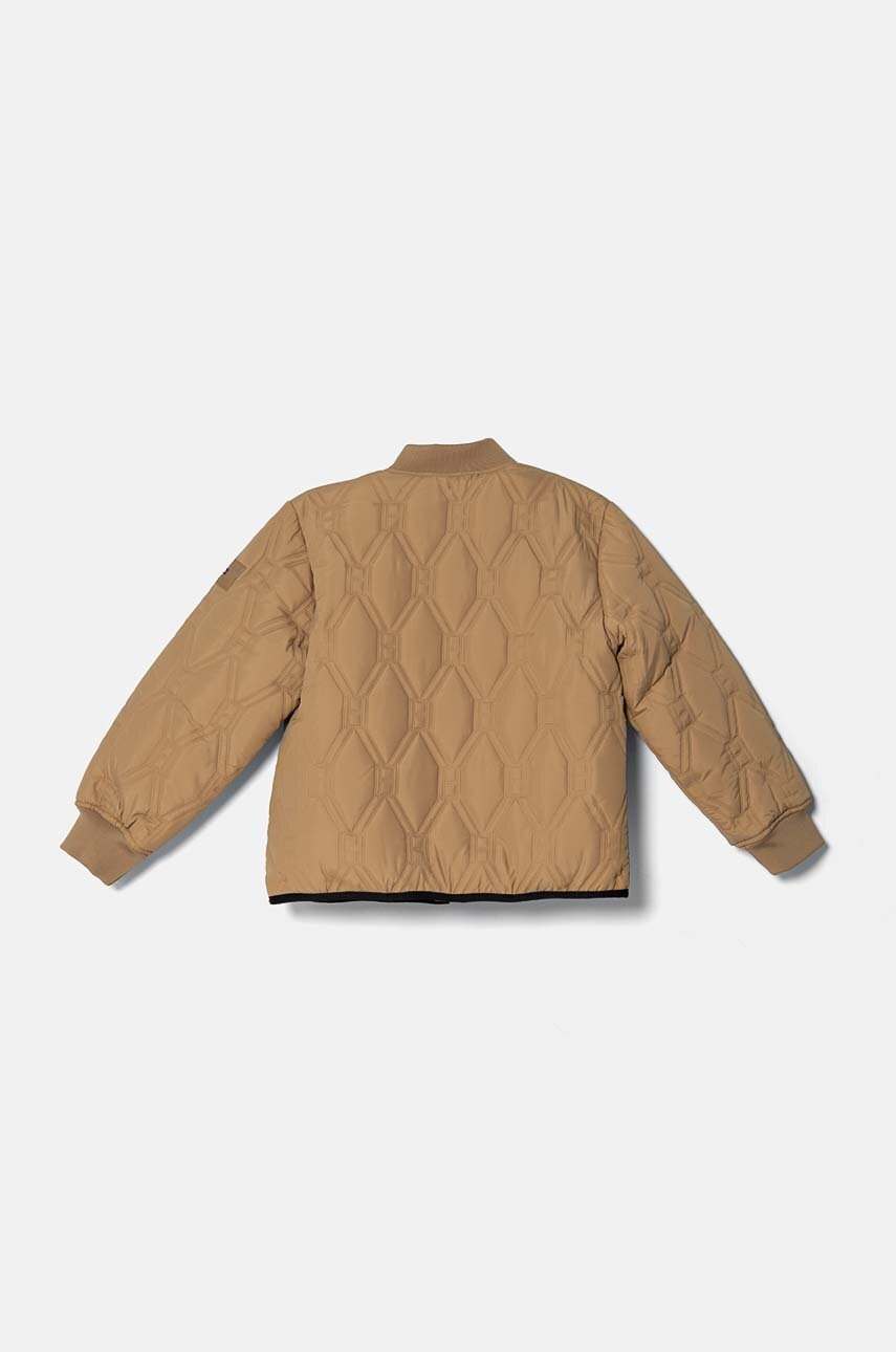 Детская куртка Tommy Hilfiger цвет бежевый KB0KB09208