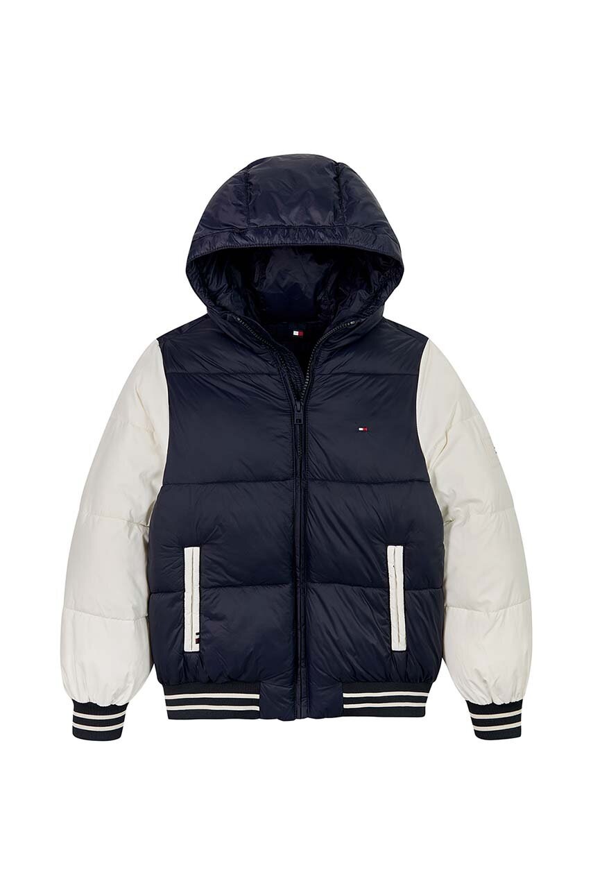 Дитяча куртка-бомбер Tommy Hilfiger колір синій KB0KB09465