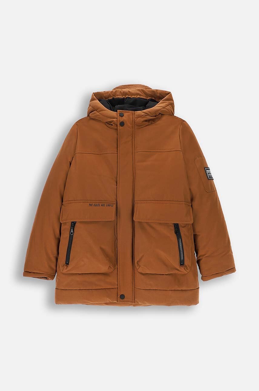

Детско яке Coccodrillo в кафяво OUTERWEAR BOY KIDS, Кафяв