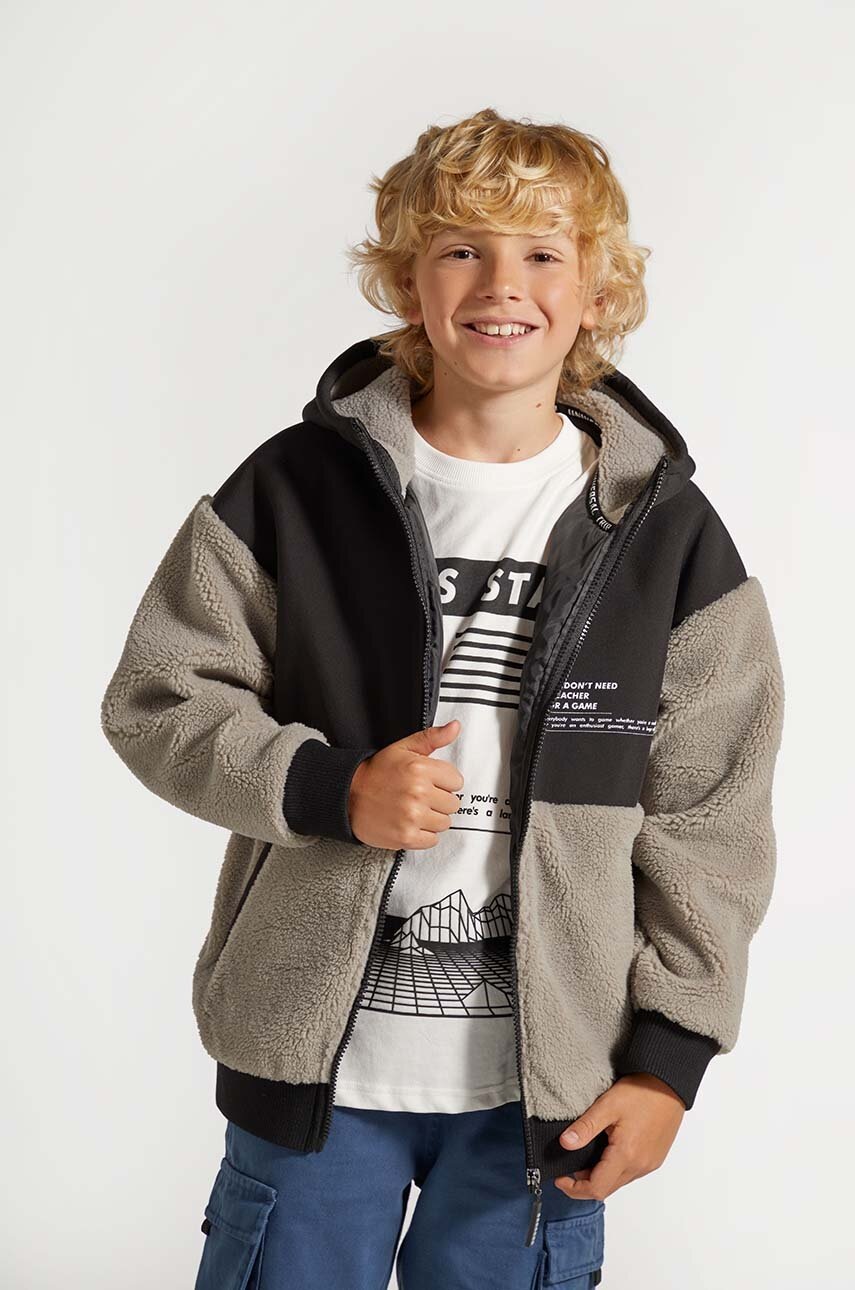 

Детско яке Coccodrillo в черно WORLD OF PIXEL BOY JUNIOR, Черен